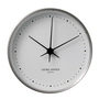 Georg Jensen - Henning Koppel Wall Clock Ø 22 cm, stainless steel / white