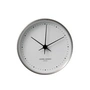 Georg Jensen - Henning Koppel Wall Clock Ø 10 cm, stainless steel / white