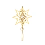 Georg Jensen - Christmas tree top star, gilded