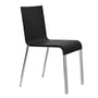 Vitra - .03 Chair stackable, powder coated silver smooth / basic dark (plastic glides)
