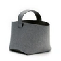 Hey Sign - Firewood basket with handle, anthracite