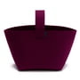 Hey Sign - Firewood basket with handle, aubergine