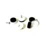 Vitra - Felt glide set for Plastic Chair DSW / DAW, set of 4, white / black