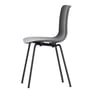 Vitra - Hal Tube Chair, deep black / black powder coated / felt glides (hard floor)