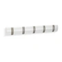 Umbra - Flip hook 5-piece coat rail, white
