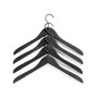HAY - Soft Coat Clothes hanger slim, black (set of 4)
