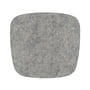 Hey Sign Felt Cuhion Eames Plastic Armchair, light grey mottled 5 mm AR, with anti-slide coating