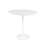 Knoll - Saarinen Tulip Side table round, H 52 x Ø 51 cm, laminate white / white