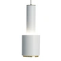 Artek - A 110 Hand Grenade Pendant Lamp, white / brass