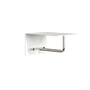 Frost - Unu Wall mounted coat rack with hook and bar, 200 mm, white / polished