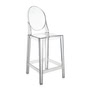 Kartell - One More bar stool H 75 cm, crystal clear