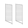 String - Floor Panel for String Shelf 85 x 30 cm (set of 2), black