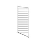 String - Floor Panel for String shelf 85 x 30cm, black