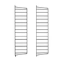 String - Wall ladder for String Shelf 75 x 20 cm (set of 2), black