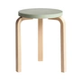 Artek - 60 Stool, green lacquered / natural birch