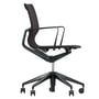 Vitra - Physix Office Chair, black pearl / deep black, soft wheels for hard grounds