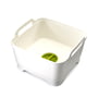 Joseph Joseph - Wash&Drain, Dishwashing bowl with straining plug, white-light green