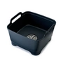 Joseph Joseph - Wash&Drain, Dishwashing bowl with straining plug, anthracite-grey