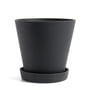 Hay - Flowerpot with saucer XL, black
