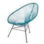 OK Design - The Acapulco Chair, petroleum blue