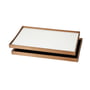 ArchitectMade - Tablett Turning Tray , 30 x 48 cm, black / white