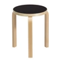 Artek - 60 Stool, linoleum black