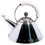 Alessi - Kettle 9093 W "Bird Kettle", polished / white