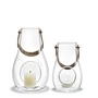 Holmegaard - Design with light Lantern (set of 2) H 16 cm + 25 cm, clear