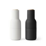 Audo - Bottle Grinder Salt and pepper mill set, ash / carbon (wooden lid)