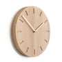 applicata - Watch:Out wall clock, natural oak / brass