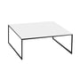 Hans Hansen - Less H 15/2 Side Table with Sled-Base Frame, Black / HPL White