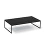 Hans Hansen - Less H 5/2 Coffee table, sled base black / HPL black