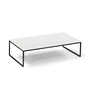 Hans Hansen - Less H 5/2 Coffee table, sled base black / HPL white