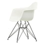 Vitra - Eames Plastic Armchair DAR, basic dark / white (felt glides basic dark)