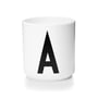 Design Letters - AJ Porcelain Cup A, white