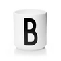 Design Letters - AJ Porcelain Cup B, white