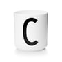 Design Letters - AJ Porcelain Cup C, white