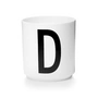 Design Letters - AJ Porcelain Cup D, white