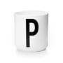Design Letters - AJ Porcelain Cup P, white