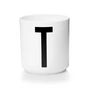 Design Letters - AJ Porcelain Cup T, white