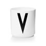 Design Letters - AJ Porcelain Cup V, white