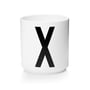 Design Letters - AJ Porcelain Cup X, white