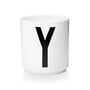 Design Letters - AJ Porcelain Cup Y, white
