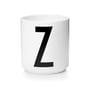 Design Letters - AJ Porcelain Cup Z, white