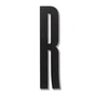Design Letters - Wooden Letters Indoor R, black