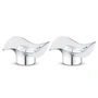Georg Jensen - Cobra Tealight holder, stainless steel (set of 2)
