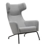 Softline - Havana Wing chair, black frame / light gray felt (620)