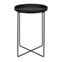 e15 - Habibi side table H 47 Ø 37 cm, deep black