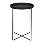 e15 - Habibi side table H 47 Ø 37 cm, deep black