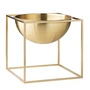 Audo - Kubus Bowl , large, gold-plated